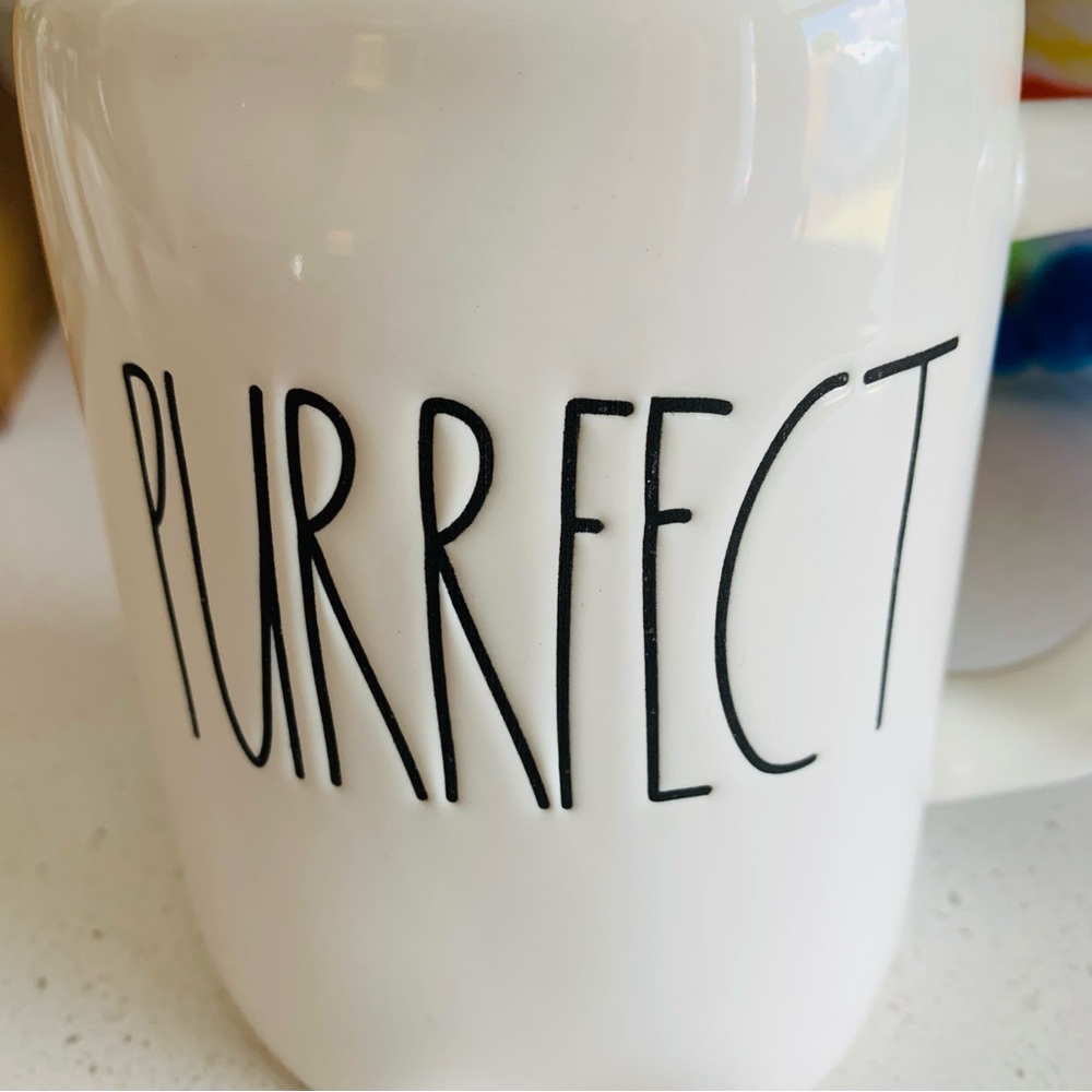 Rae Dunn | Purrfect Cat Mug Coffee Tea Fall Spring Summer Cozy Relaxed Cat Lady - Picture 5 of 5
